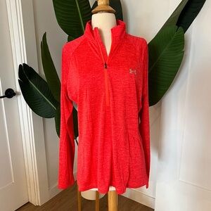 Under Armour Red Women's Tech Twist Zip - size: XL